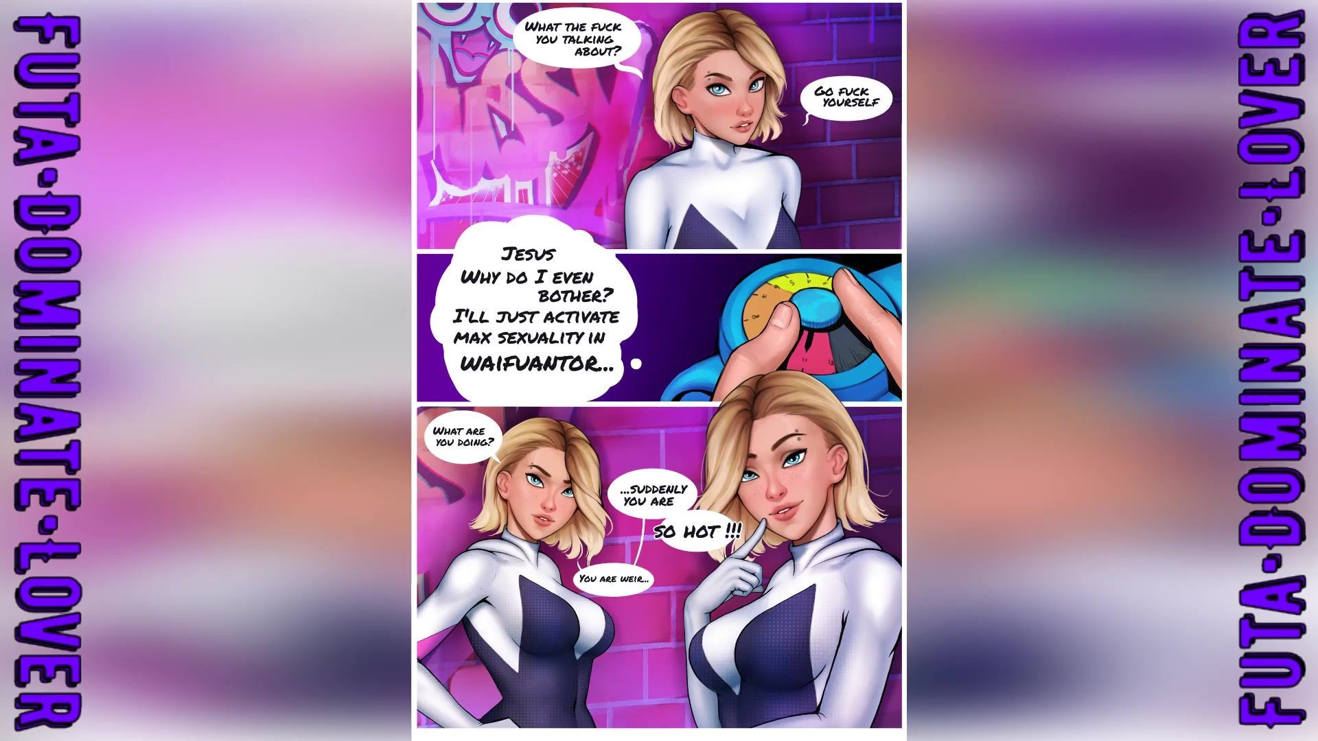 D Comic Futa Waifunator Part Into The Spiderverse picture image